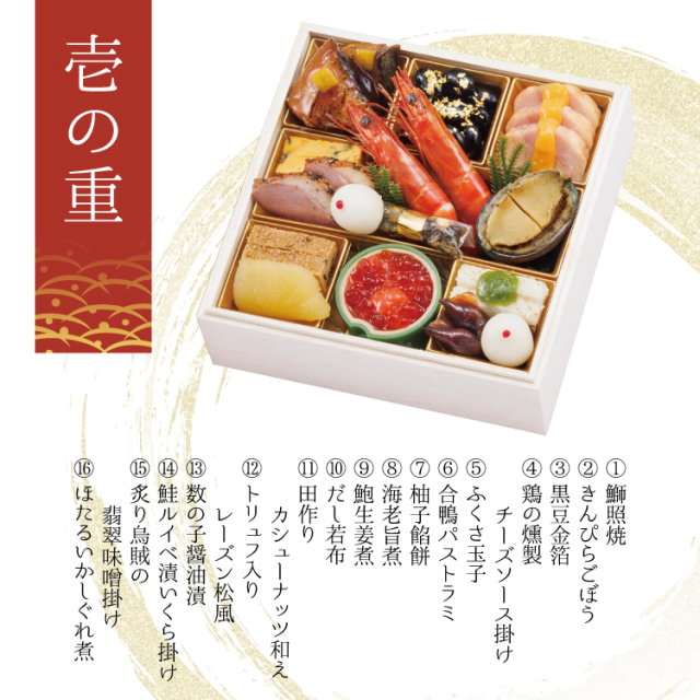 おせち5.5寸二段重 [34品目2人前]