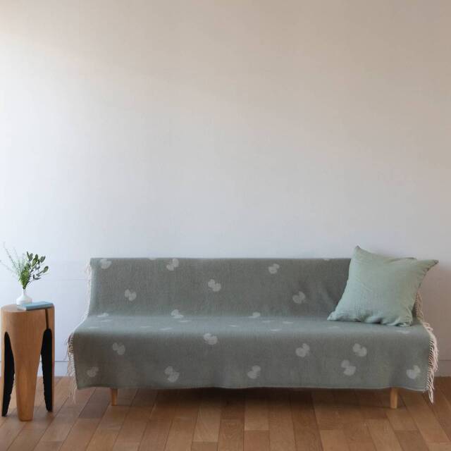 KLIPPAN × mina perhonen｜ウールスローブランケット CHOUCHO COMFOTA