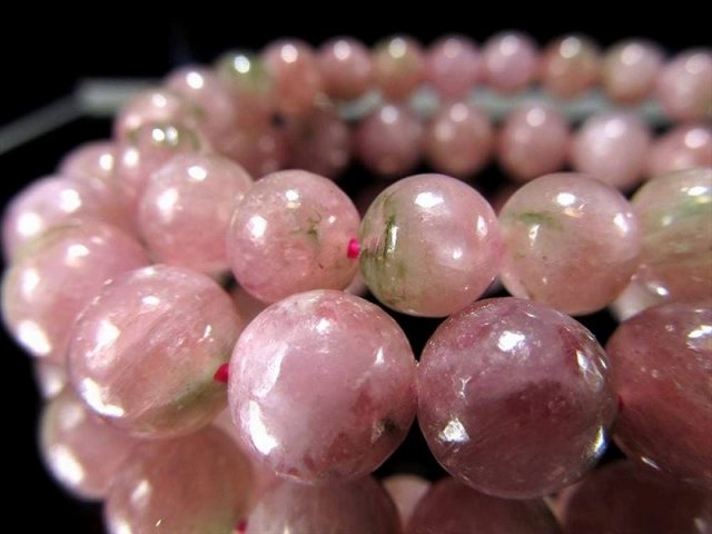 AA+ ピンクトルマリン ブレスレット 8.5mm-9mm×21珠前後 可愛らしい