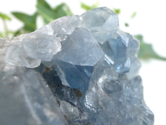 ハート型 天使の石 セレスタイト 原石 最大幅82mm 重さ554g 清浄、博愛