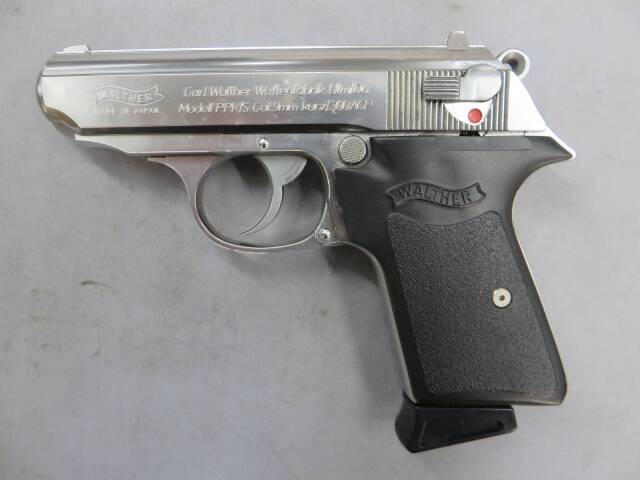 マルゼン】ワルサー ニューPPK/S ステンレスモデル・グリップ変更