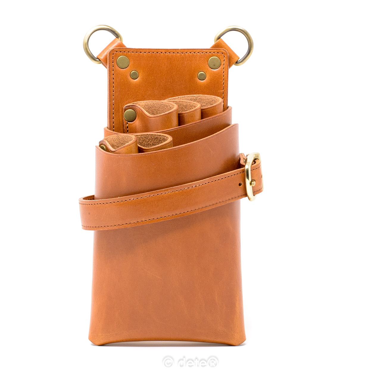 シザーケース5丁用 イタリアンレザー/栃木レザー/ブライドルレザー