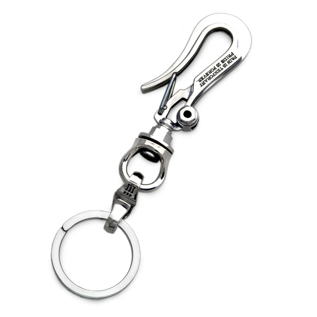 メカニカルメンズシルバーキーリング KC-04-SV