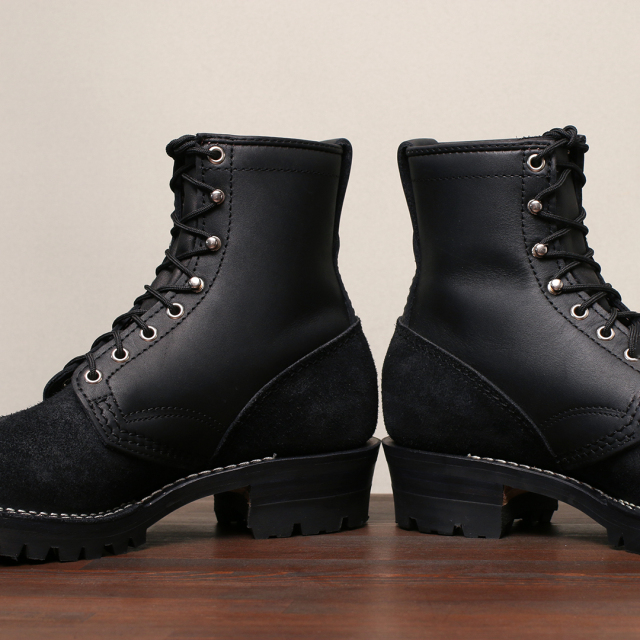 WESCO BOOTS JOBMASTER ブラック&ラフアウト 8インチ丈 BK-208-100