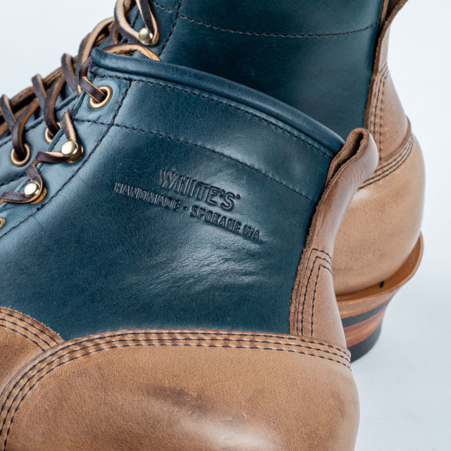 ホワイツブーツ] WHITE'S BOOTS 350LTT-C ネイビーxナチュラ クロム