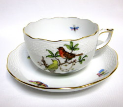 ヘレンド(Herend)ロスチャイルドバード ティーカップ＆ソーサー【西洋