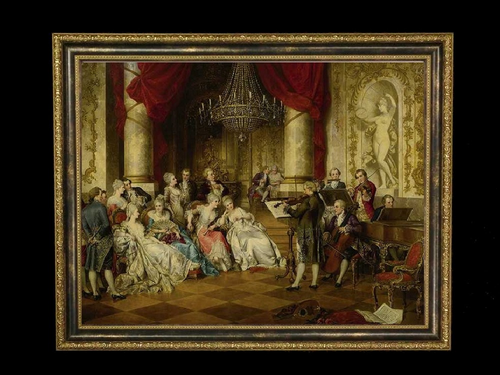 fu-collection】 ヨーロッパ名画 貴族・貴婦人 演奏会 0335S 送料無料