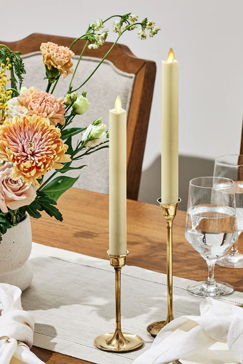 LUMINARA（ルミナラ） ｜ LEDキャンドル テーパー2本セット（アイボリー）