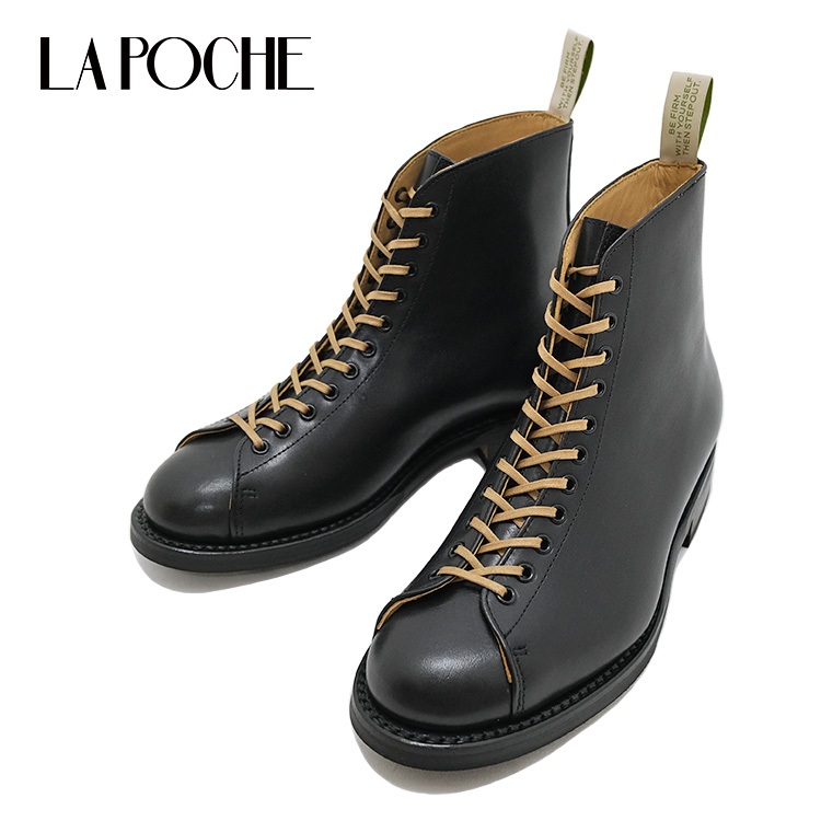 LA POCHE ラポシュ ANNE アン カーフレザー 牛革 アスレチックブーツ