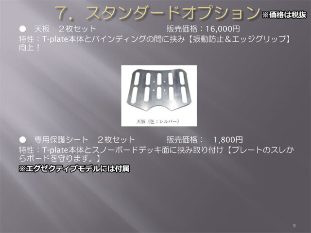 T-PLATE スノーボード EXCUTIVE MODEL SET エグゼクティブモデルセット