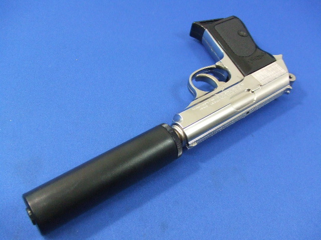 ワルサーPPK + サイレンサー シルバーABS | マルシン