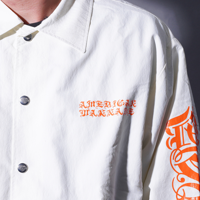 Born Losers×AMERICAN WANNABE「BL COACH JACKET / WHITE」コーチ