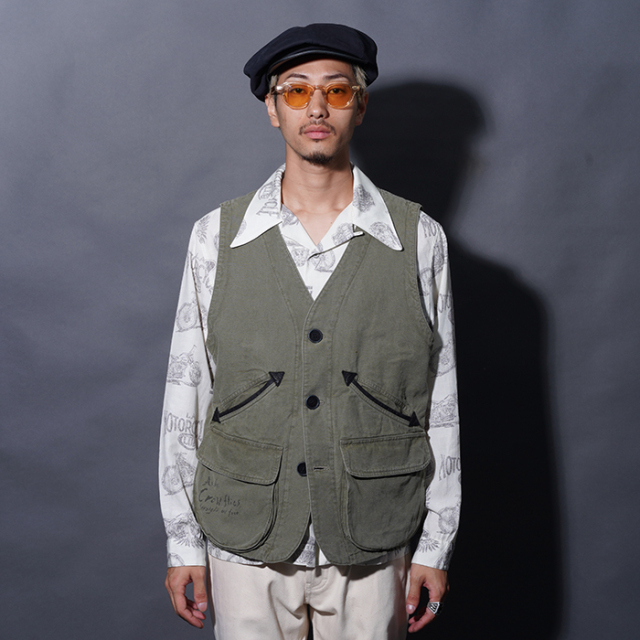 OC5307 /「THIRTEEN CROWS - TOOL VEST / OLIVE」ツールベスト