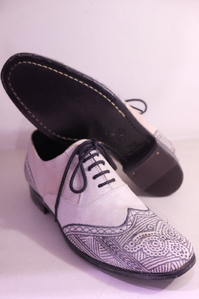 MIHARAYASUHIRO ミハラヤスヒロ 23120300 刺繍ウィングチップシューズ