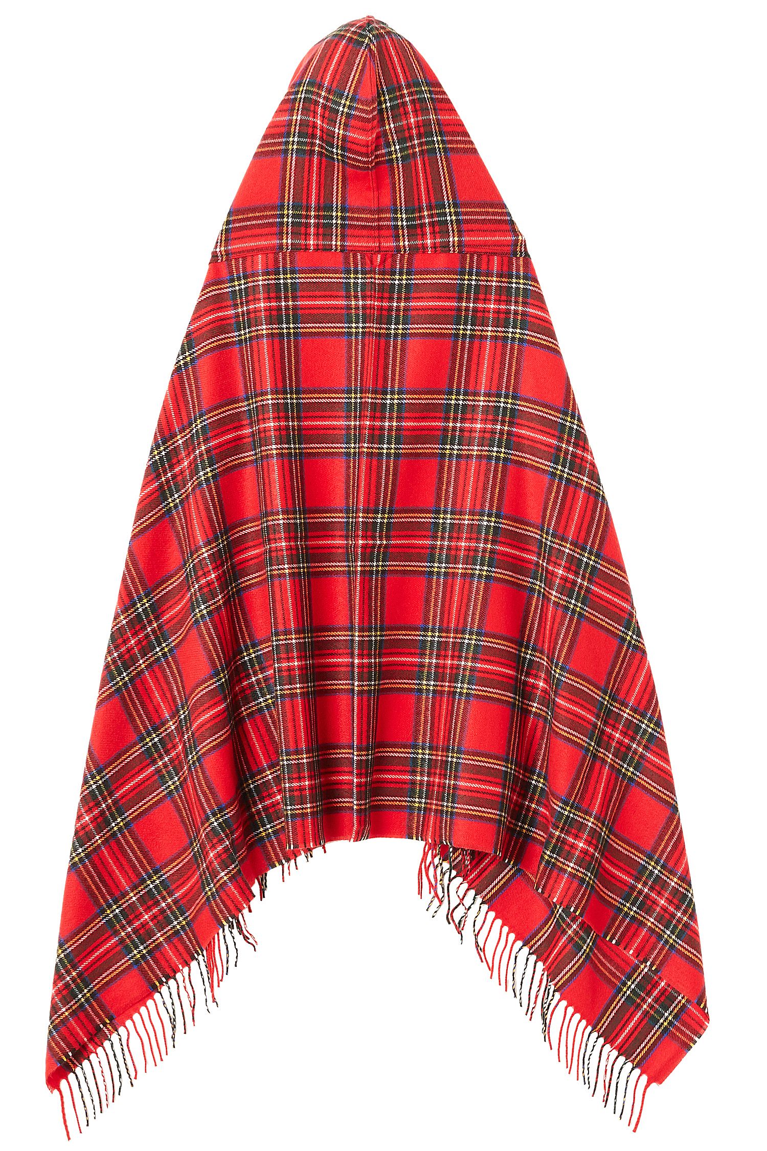 タータンチェック柄トグルフードポンチョ ankoROCK(アンコロック