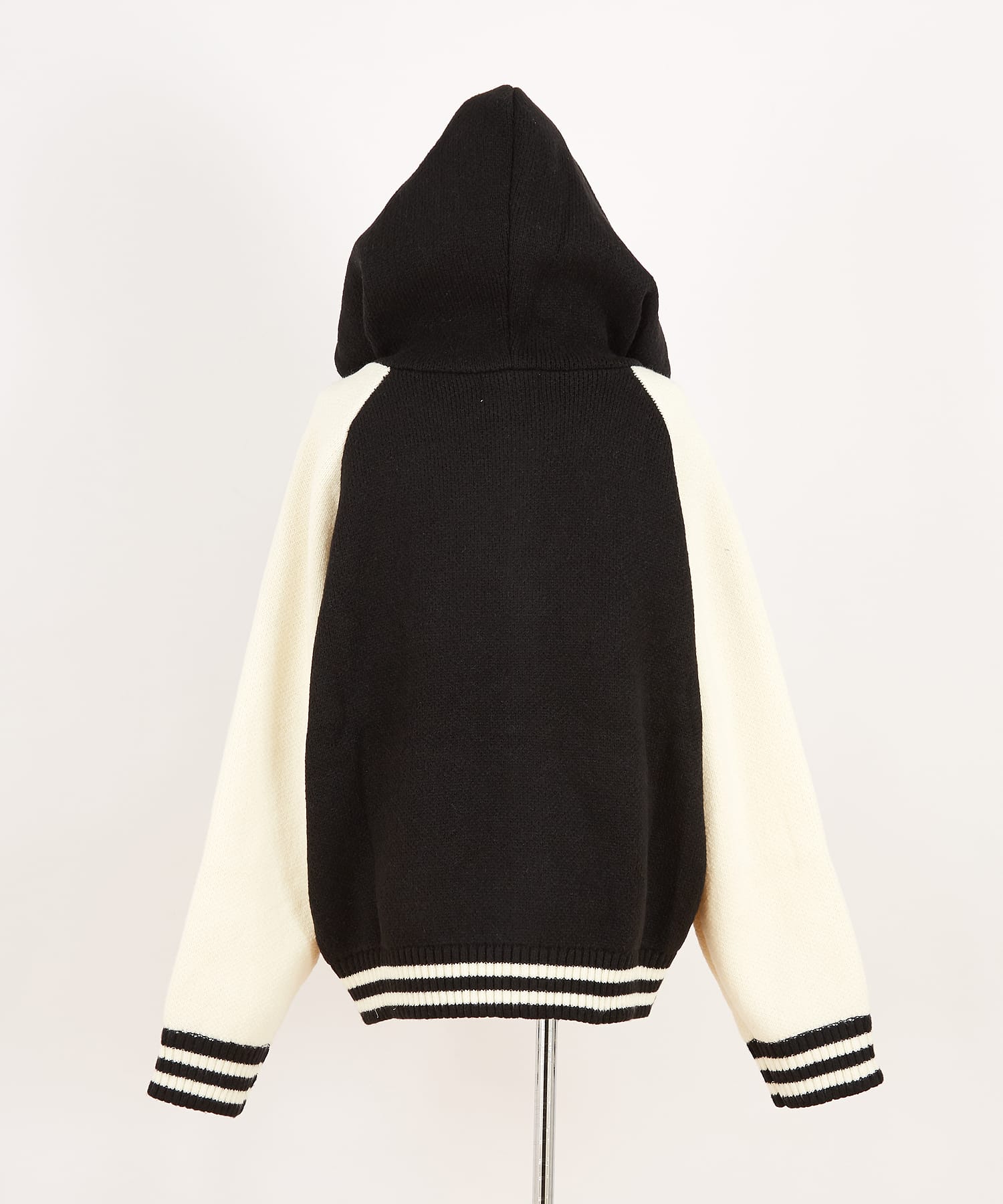 ニットフードスタジャン / メンズ レディース ユニセックス オーバー