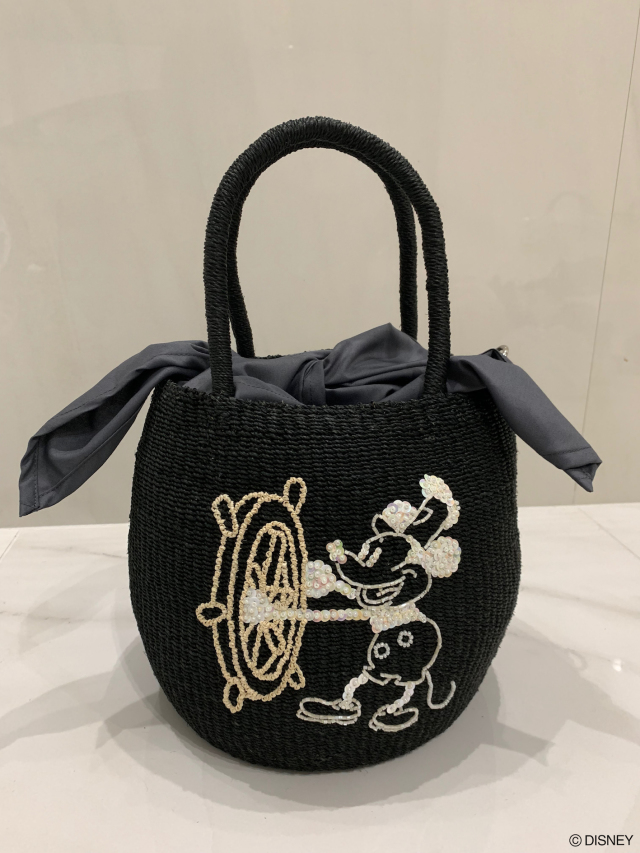 selva secreta】Disney Mickey Mouse basket bag(black)