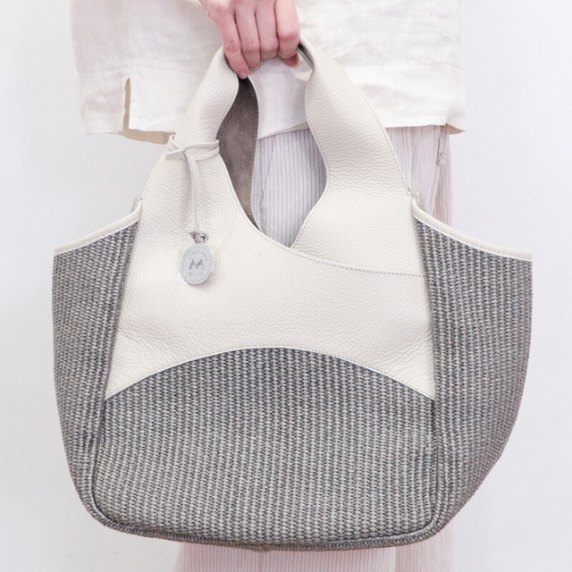 アプト別注】MARCO MASI マルコマージ 3256 レザー切り替え ラフィア