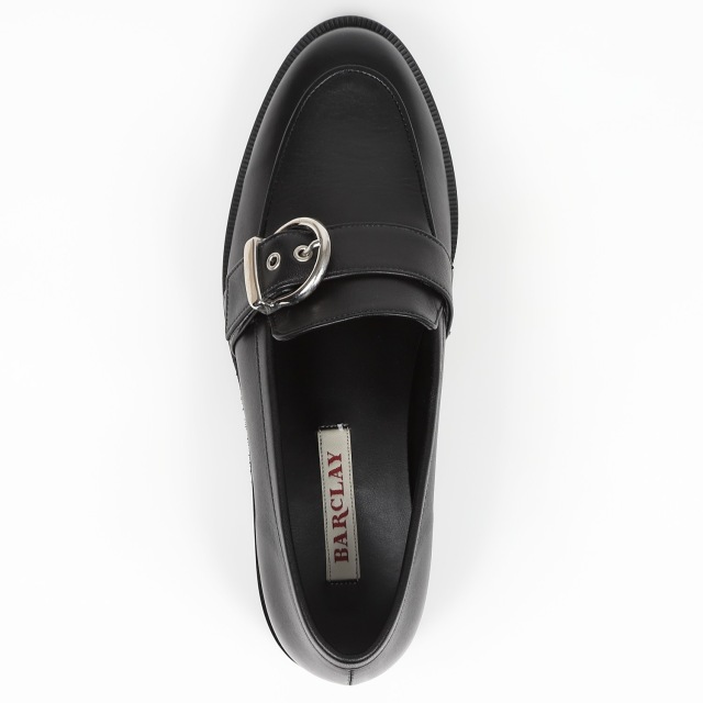 BARCLAY（バークレー）タンクソールバックルローファー ブラック