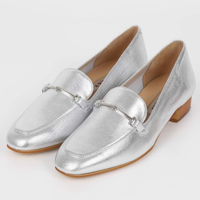 BARCLAY（バークレー）細ビットローファー シルバー｜BARCLAY