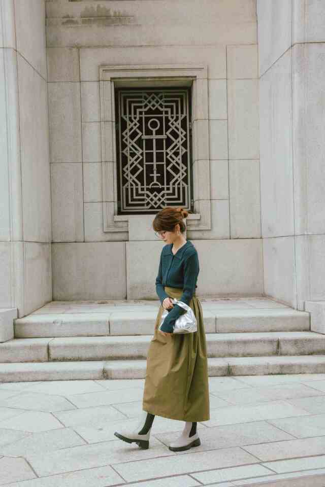 BARCLAY（バークレー）パイロンソールサイドゴアブーツ ライトグレー