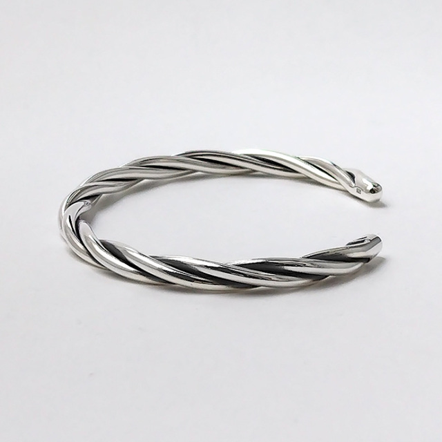 ラフ ツイスト バングル メンズ シルバー925 シルバー アクセサリー