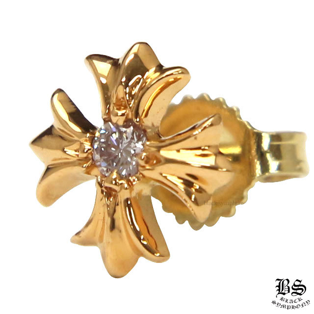 クロムハーツCHプラススタッド22Kwithダイヤモンド（ピアス）|クロム