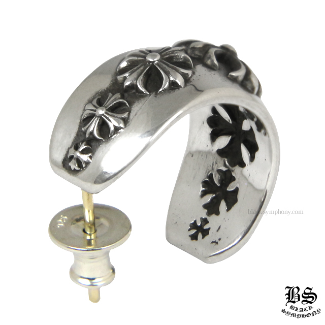 クロムハーツCHプラスワイドフープピアススモール|クロムハーツ通販