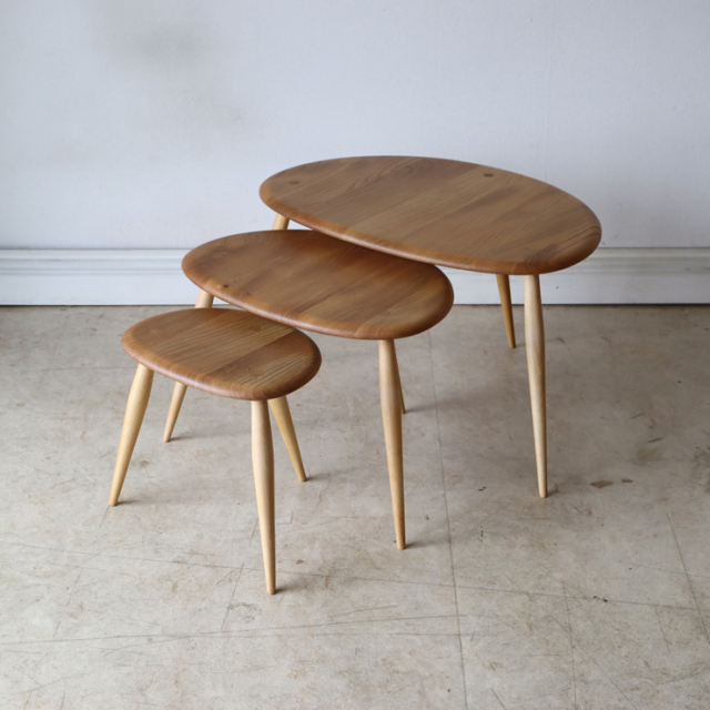 美品】アーコール（ERCOL）ネストテーブル 商品番号【021057