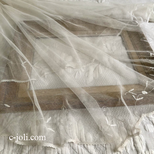 パリ発送】L2745 フランスアンティークレースベール/ウェディング