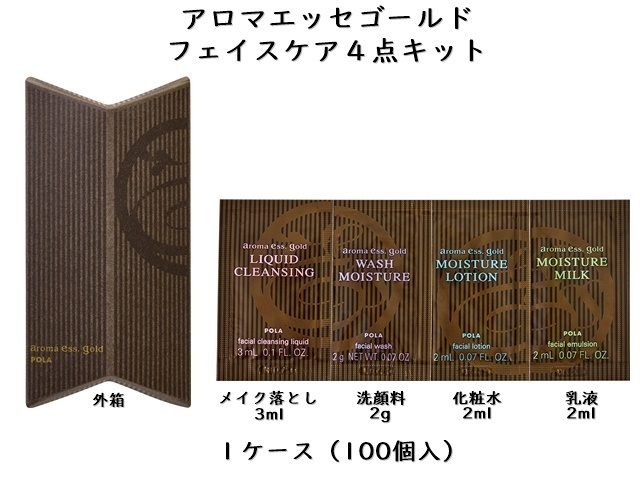 ポーラ アロマエッセゴールド フェイスケア 4点キット(V436) 入数：100