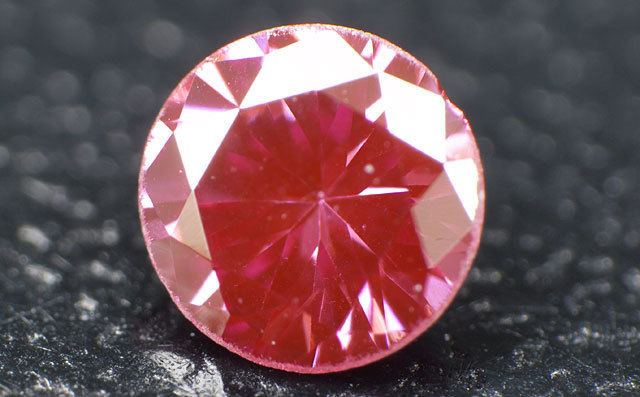 ピンクダイヤモンド ( トリートメント ) ルース(裸石) 0.072ct 【蛍光