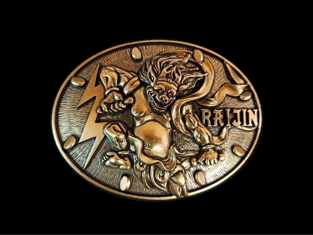 JUN COMPANYオリジナルデザイントップバックル 【雷神】 JC-003