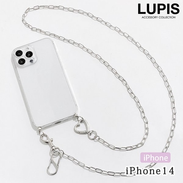 ショルダーチェーンクリアiPhoneケース【iPhone14】 - iphoneケースを