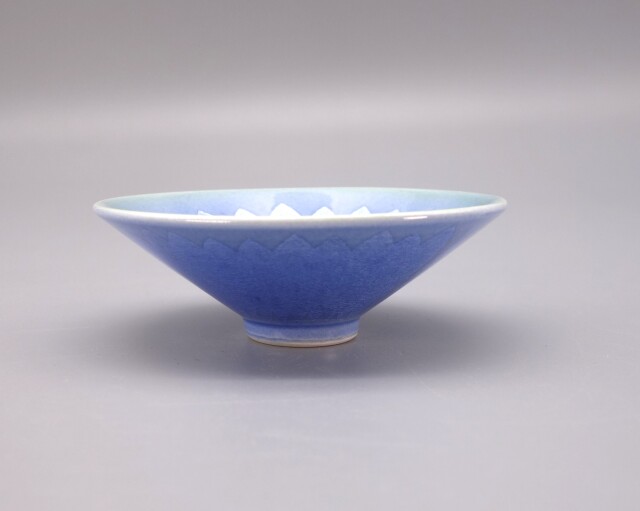 酒盃 淡青釉裏銀彩（両面） [ 中田一於 ]