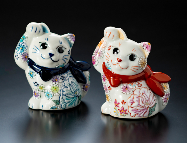 全2種類】スカーフ招き猫 花詰 / 藤木美里 かぶらきでしか買えない