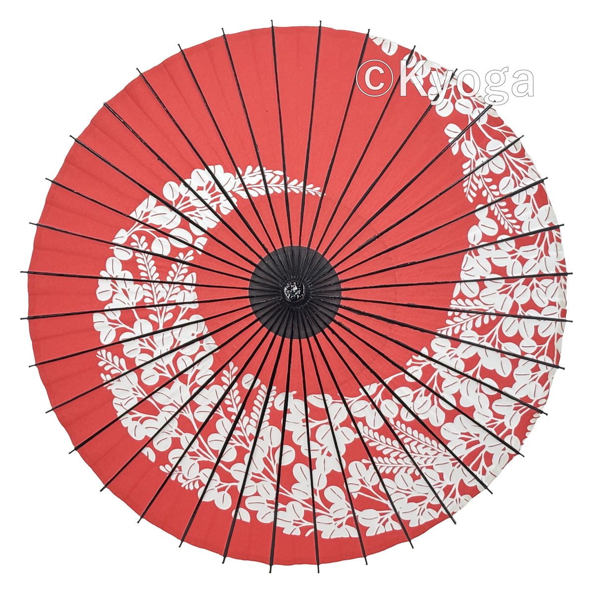 和傘・野点傘専門店 恭雅】 和傘 − 紙傘 1尺4寸 萩渦 朱色