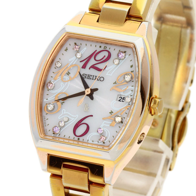 SEIKO セイコー 1B22-0BB0 ルキア 腕時計 GP/GP レディース ブランド京