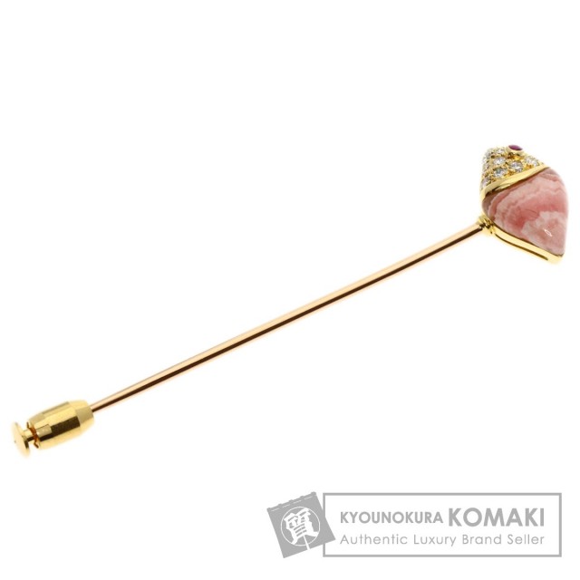 BVLGARI ブルガリ ナチュラリア ピンブローチ ロードクロサイト ルビー