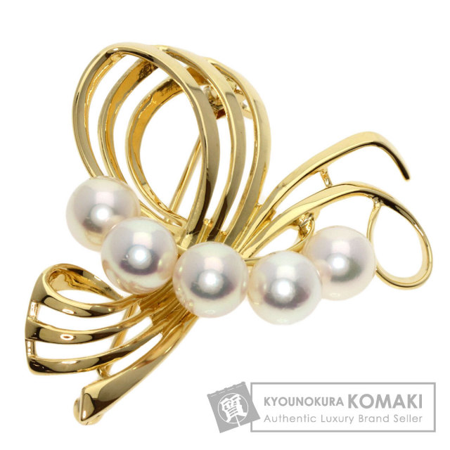 MIKIMOTO K18 パールブローチ⟡.· MIKIMOTO K18 パールブローチ