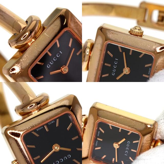 GUCCI グッチ 1900L スクエアフェイス 腕時計 PGP/PGP レディース