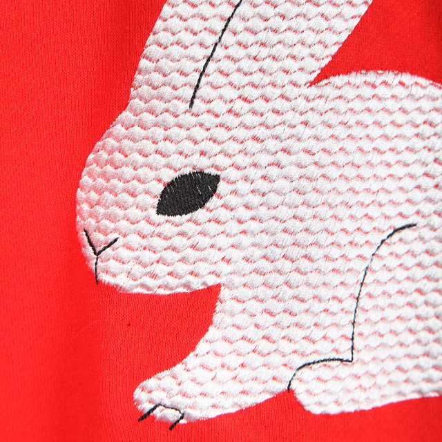 KY87-1066／トレーナー／ウサギ(赤)