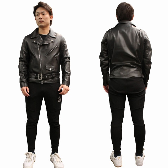 本革 ダブルライダースジャケット USタイプ メンズ ラムレザー