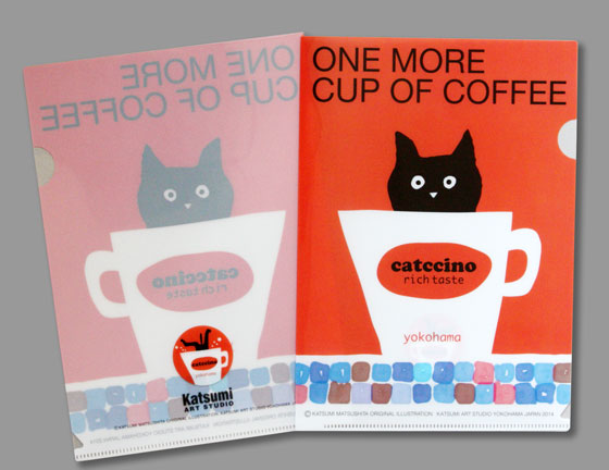 猫柄】カツミアート（松下カツミ）クリアファイルA5（小）サイズ