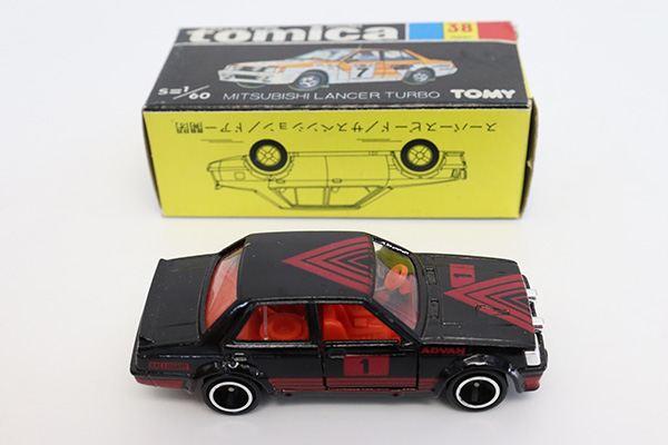 ミニカーショップ ケンボックス トミカ 黒箱☆38☆三菱ランサー ターボ
