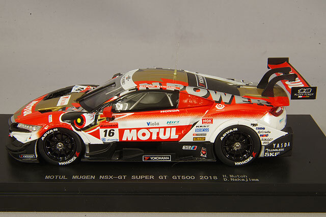 エブロ 1/43 モチュール 無限 NSX-GT 2018 スーパーGT GT500 #16 武藤