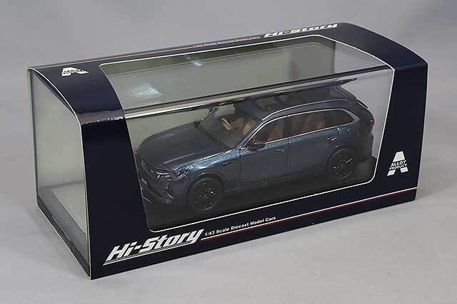 ハイストーリー 1/43 マツダ CX-80 2024 ディープクリスタルブルーマイカ
