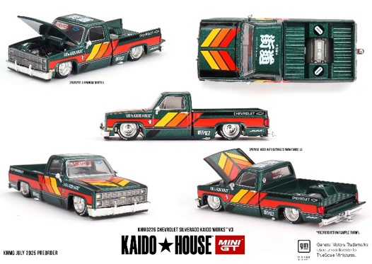 KAIDO HOUSE x TSM ミニGT 1/64 シボレー シルバラード KAIDO WORKS V3