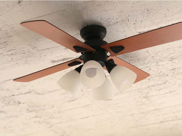 plus moreシーリングファン Windouble (ウィンダブル) 4灯｜北欧