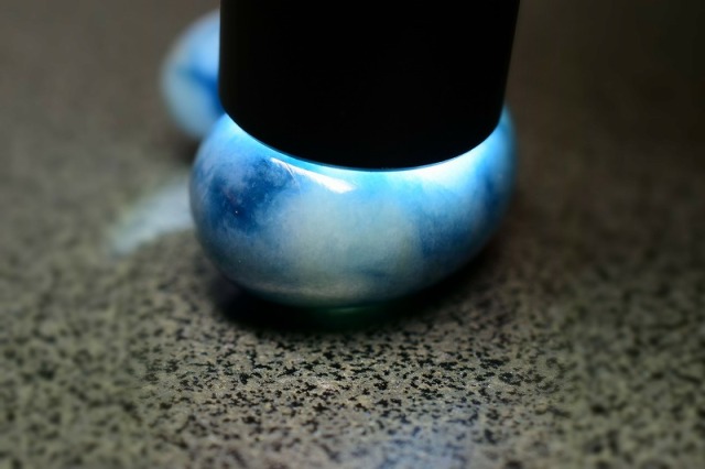 糸魚川産翡翠 勾玉 青 38mm